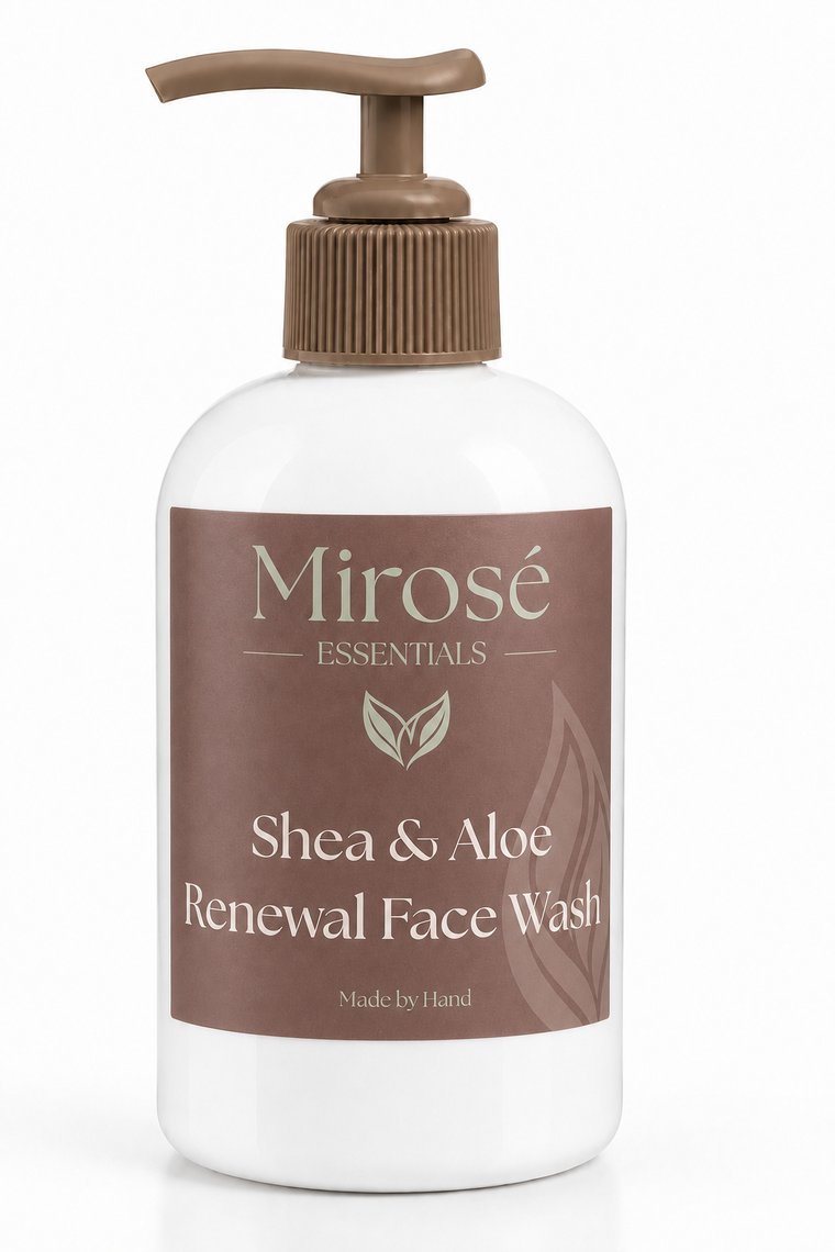 Mirosé Essentials Shea & Aloe Renewal Face Wash bottle